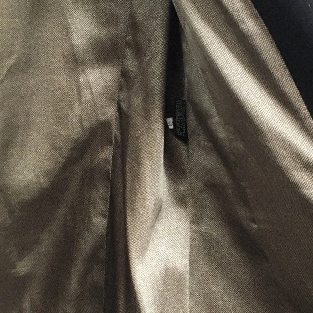 Kasper Suit Blazer 14 Black Gold Bronze Office Professional Workwear Business